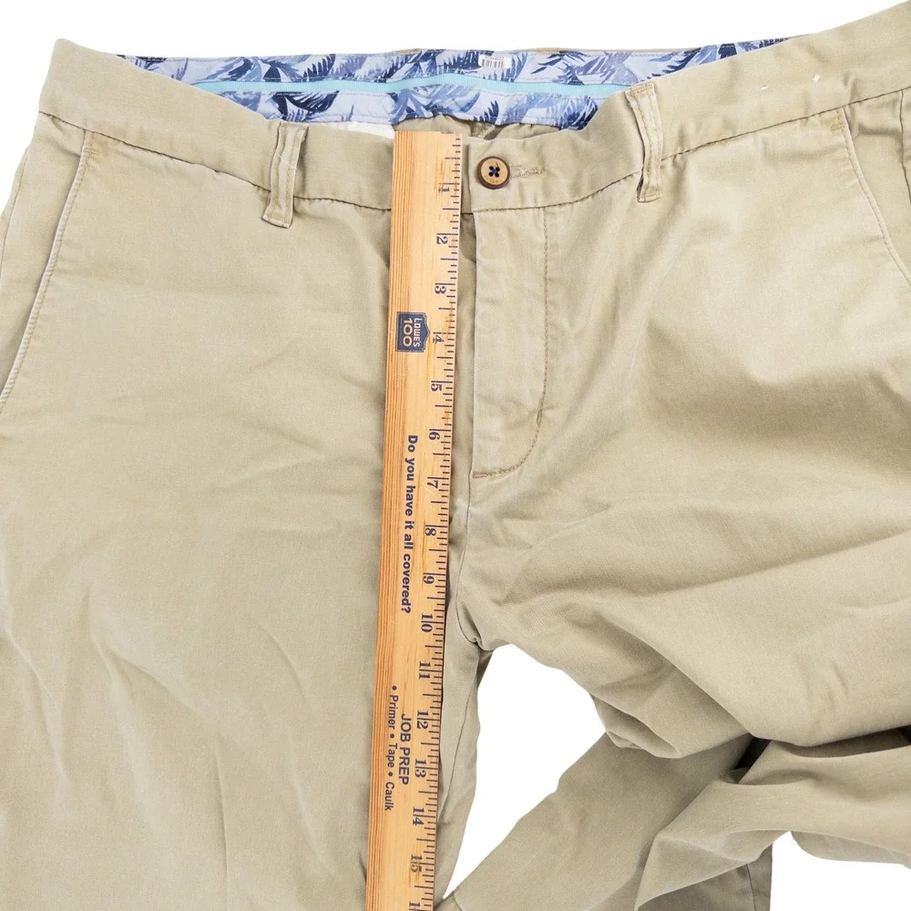 Tommy Bahama Mens 36x30 Boracay Stretch Pants Khaki Tan Chino Island Casual Golf